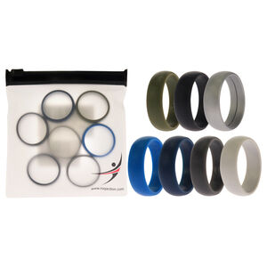 Silicone Wedding Solid Ring Set by ROQ for Men - 7 x 16 mm Ring